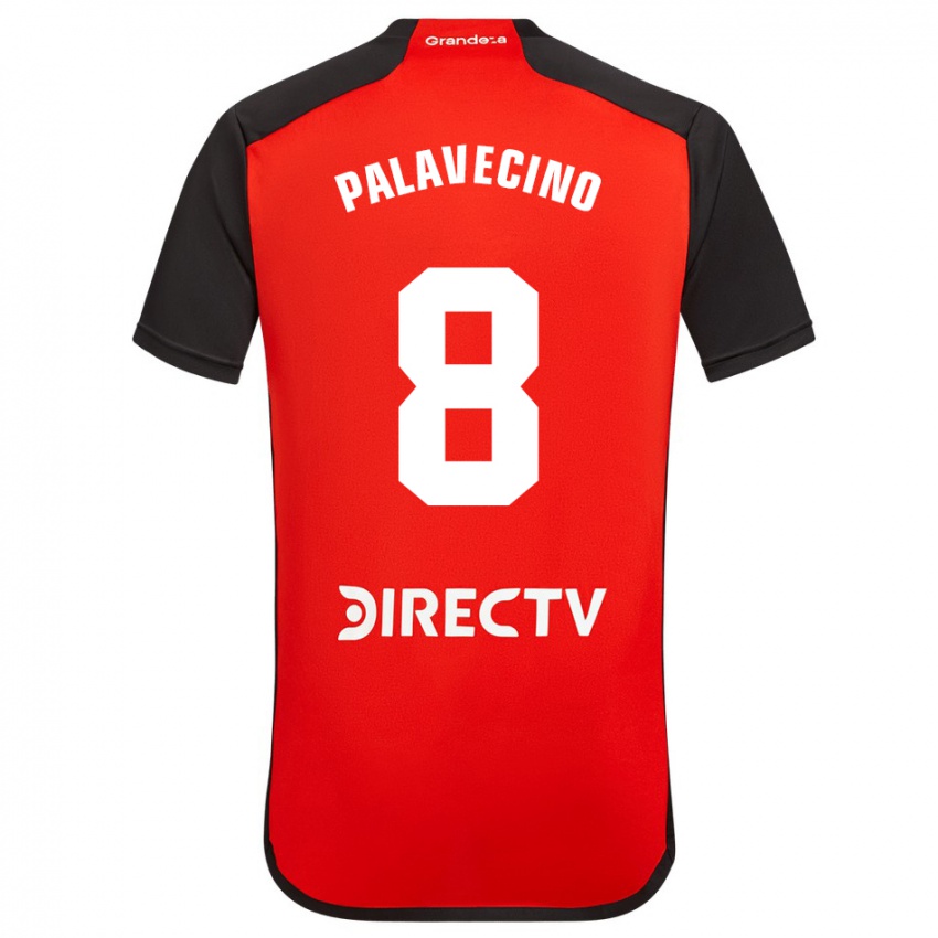 Børn Agustin Palavecino #8 Rød Udebane Spillertrøjer 2023/24 Trøje T-Shirt