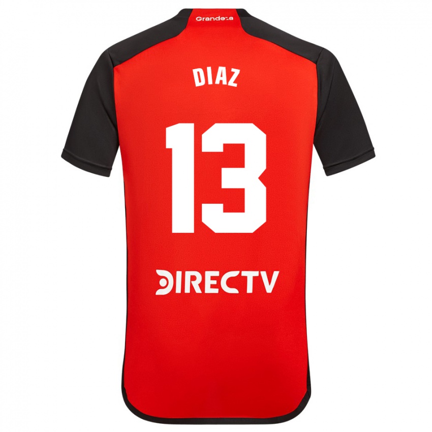 Børn Enzo Díaz #13 Rød Udebane Spillertrøjer 2023/24 Trøje T-Shirt