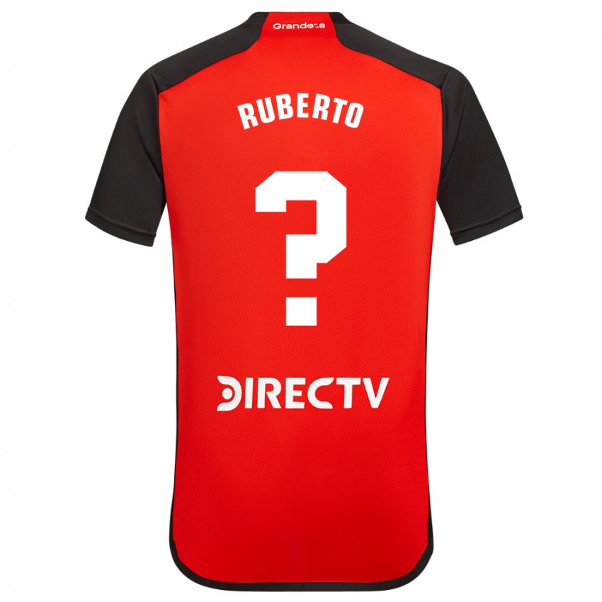 Børn Agustín Ruberto #0 Rød Udebane Spillertrøjer 2023/24 Trøje T-Shirt