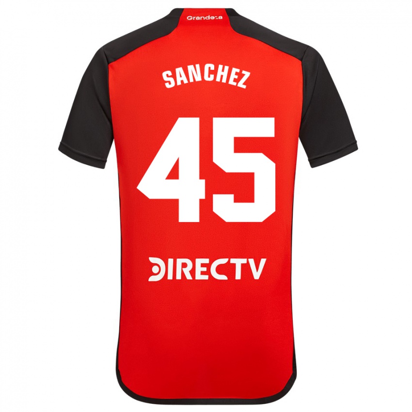 Børn Sebastián Sánchez #45 Rød Udebane Spillertrøjer 2023/24 Trøje T-Shirt