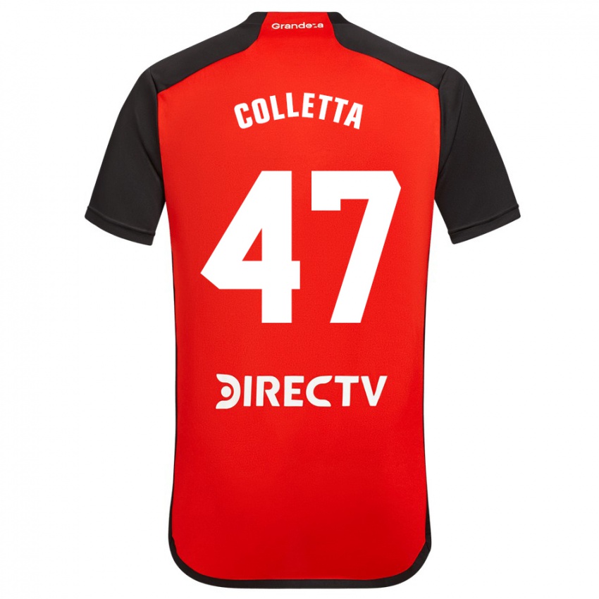 Børn Talo Colletta #47 Rød Udebane Spillertrøjer 2023/24 Trøje T-Shirt