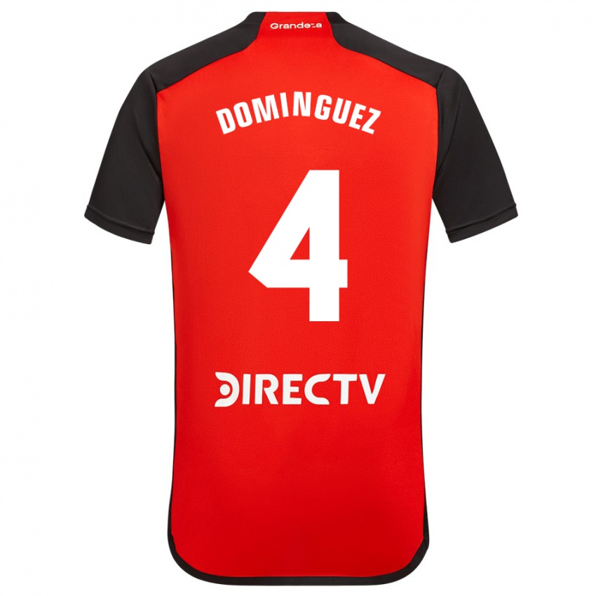 Børn Evelyn Sofía Domínguez #4 Rød Udebane Spillertrøjer 2023/24 Trøje T-Shirt