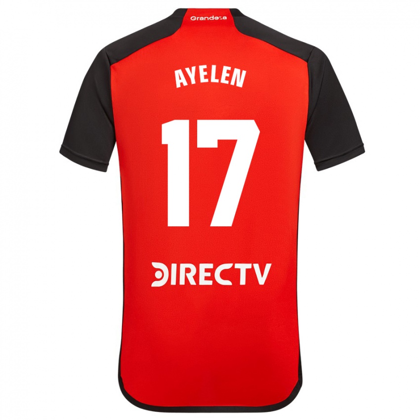 Børn Stephanie Ayelén Melgarejo #17 Rød Udebane Spillertrøjer 2023/24 Trøje T-Shirt