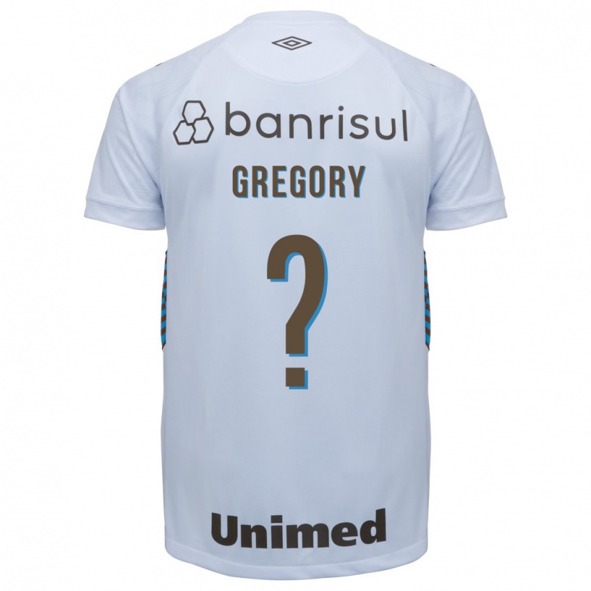 Børn Gregory #0 Hvid Udebane Spillertrøjer 2023/24 Trøje T-Shirt