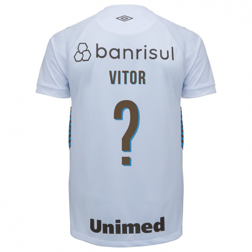 Børn Gabriel Vitor #0 Hvid Udebane Spillertrøjer 2023/24 Trøje T-Shirt