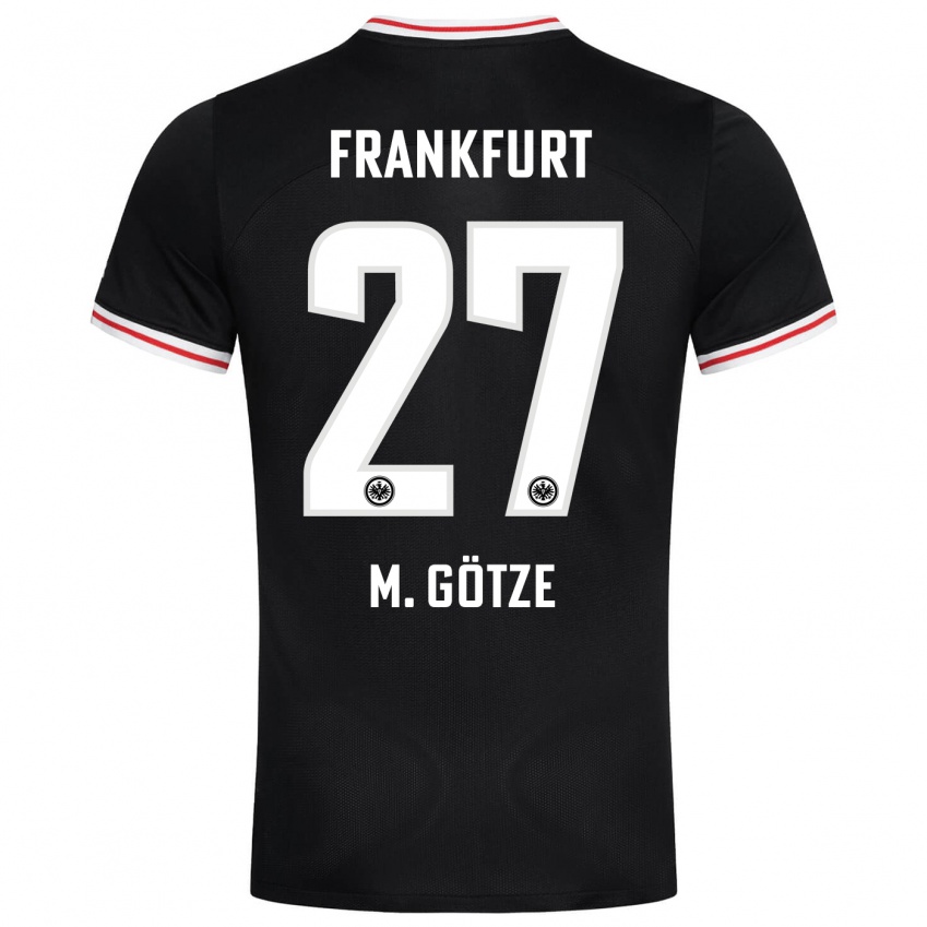 Børn Mario Götze #27 Sort Udebane Spillertrøjer 2023/24 Trøje T-Shirt