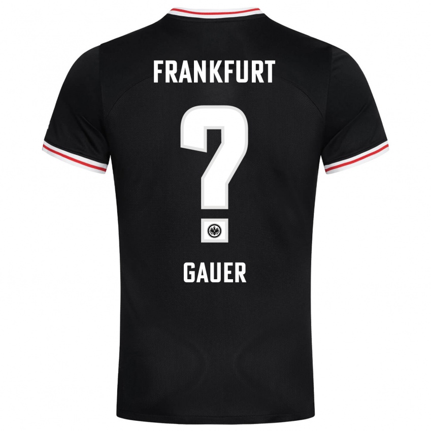 Børn Luke Gauer #0 Sort Udebane Spillertrøjer 2023/24 Trøje T-Shirt