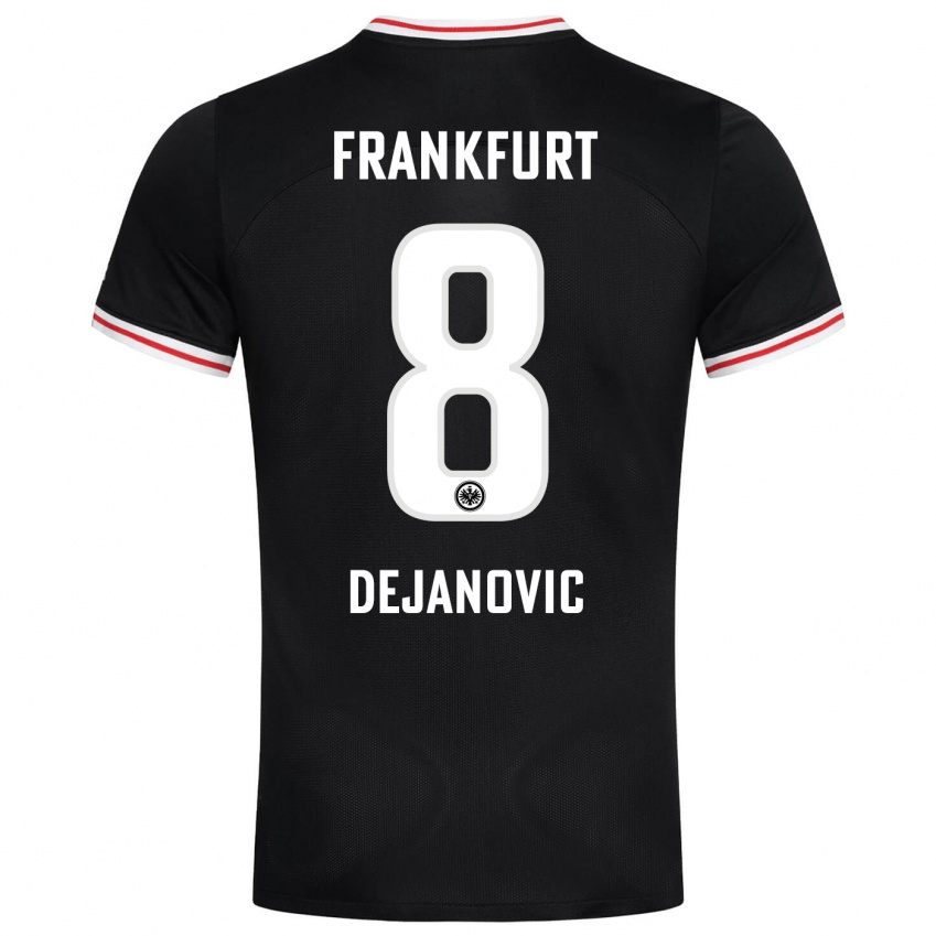 Børn Daniel Dejanovic #8 Sort Udebane Spillertrøjer 2023/24 Trøje T-Shirt
