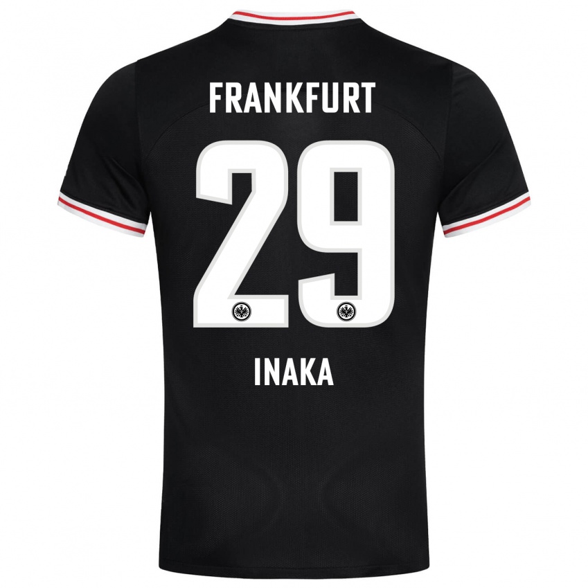 Børn Arthur Inaka #29 Sort Udebane Spillertrøjer 2023/24 Trøje T-Shirt