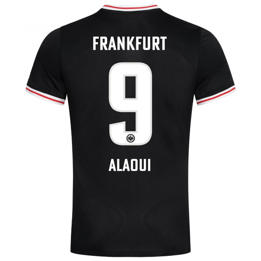 Børn Anas Alaoui #9 Sort Udebane Spillertrøjer 2023/24 Trøje T-Shirt