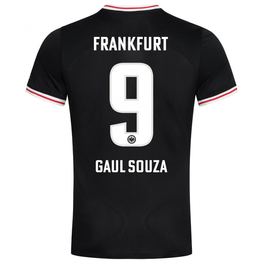 Børn Alessandro Gaul Souza #9 Sort Udebane Spillertrøjer 2023/24 Trøje T-Shirt