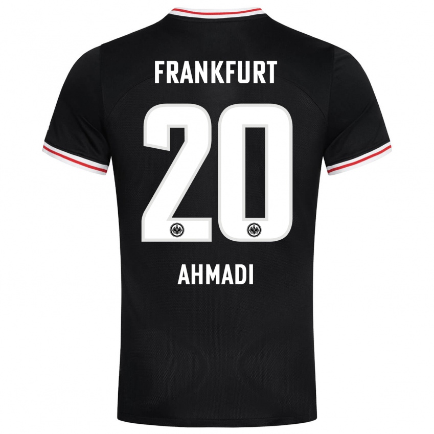Børn Shayan Ahmadi #20 Sort Udebane Spillertrøjer 2023/24 Trøje T-Shirt
