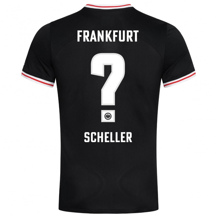 Børn Niklas Scheller #0 Sort Udebane Spillertrøjer 2023/24 Trøje T-Shirt