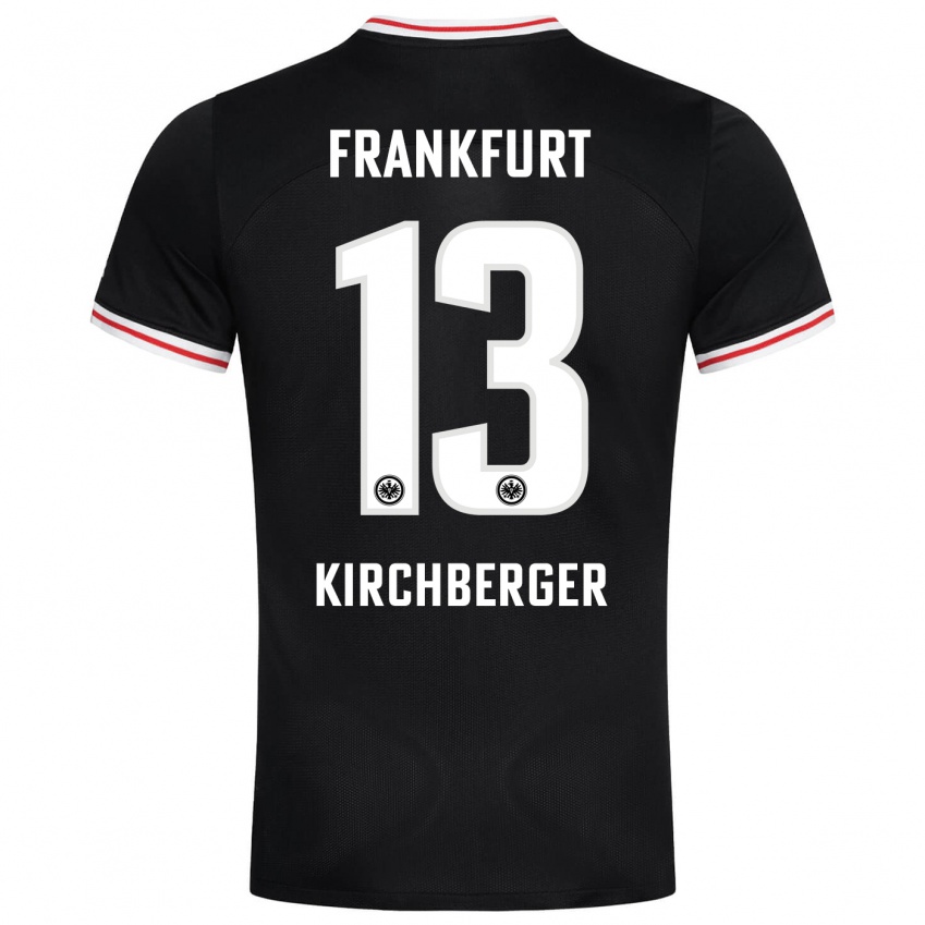 Børn Virginia Kirchberger #13 Sort Udebane Spillertrøjer 2023/24 Trøje T-Shirt