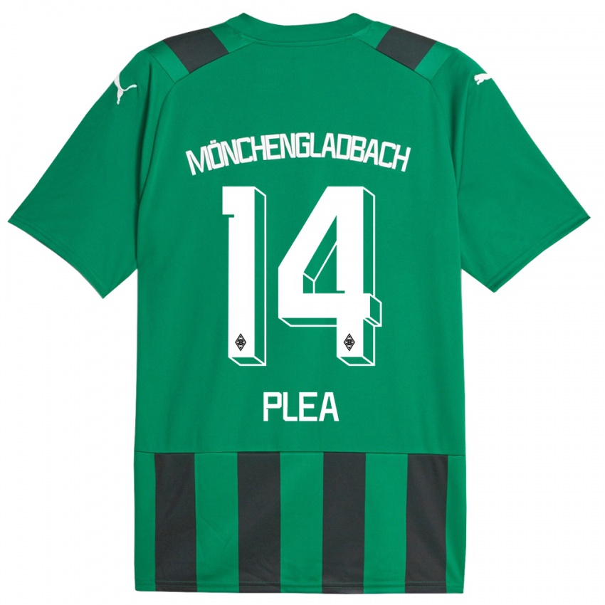 Børn Alassane Plea #14 Sort Grøn Udebane Spillertrøjer 2023/24 Trøje T-Shirt