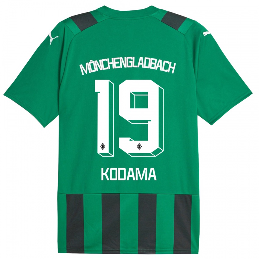 Børn Keiko Kodama #19 Sort Grøn Udebane Spillertrøjer 2023/24 Trøje T-Shirt