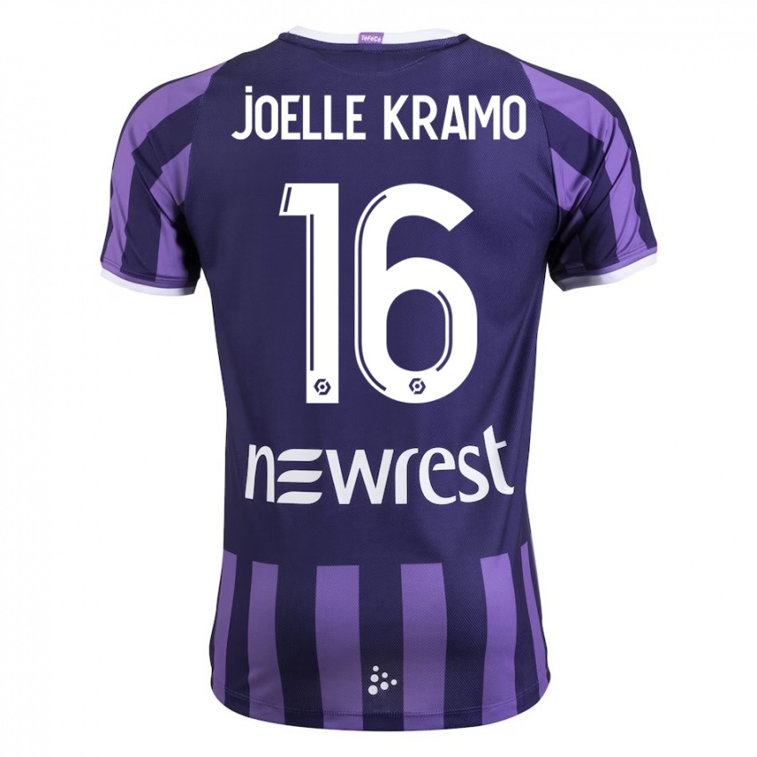 Børn Marie Joelle Kramo #16 Lilla Udebane Spillertrøjer 2023/24 Trøje T-Shirt