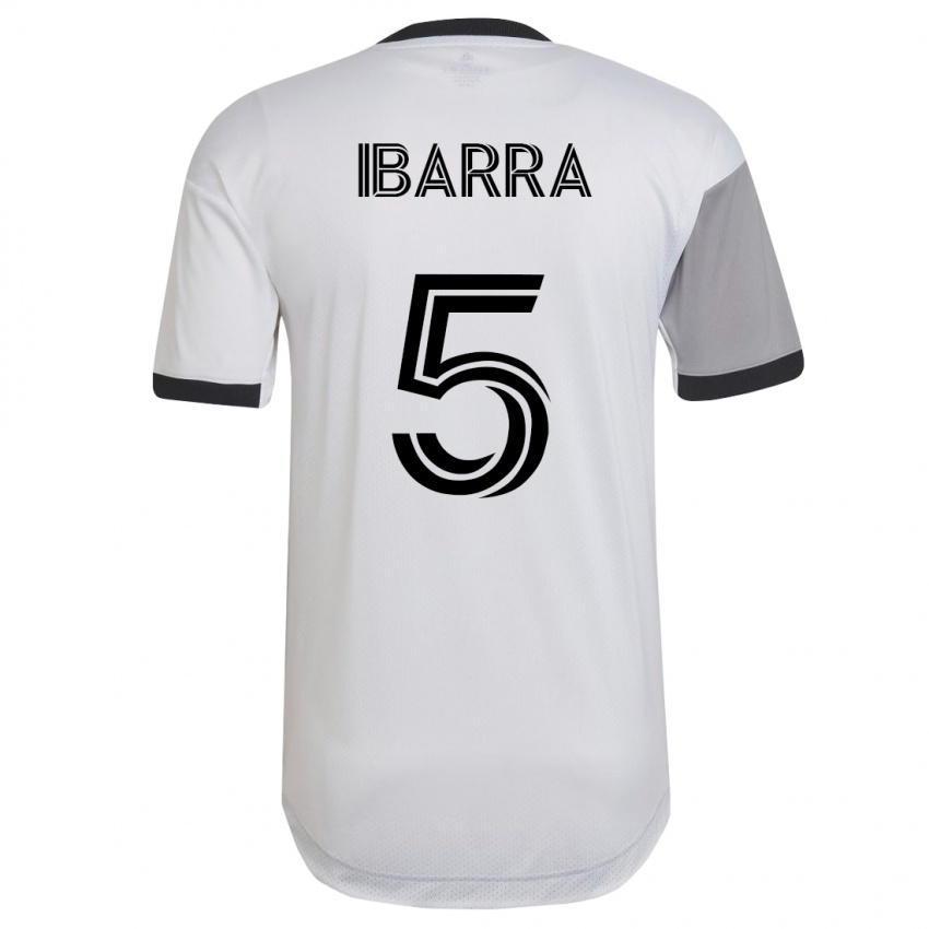 Børn Franco Ibarra #5 Hvid Udebane Spillertrøjer 2023/24 Trøje T-Shirt