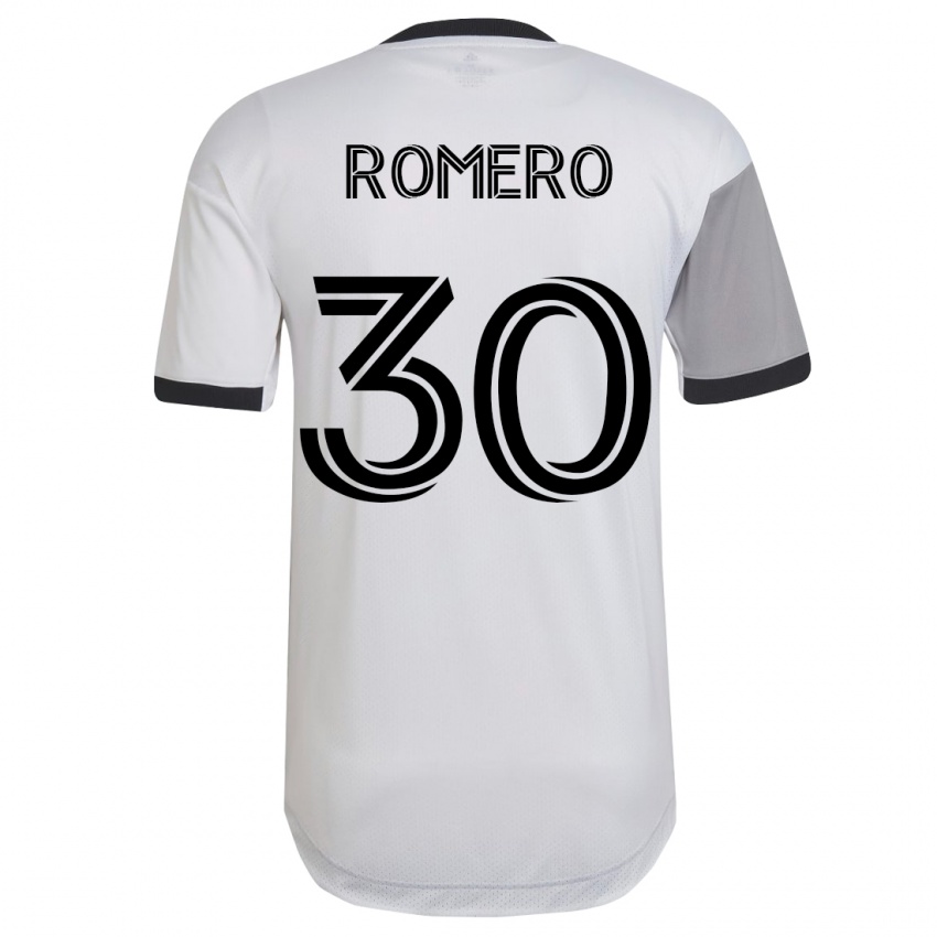 Børn Tomás Romero #30 Hvid Udebane Spillertrøjer 2023/24 Trøje T-Shirt