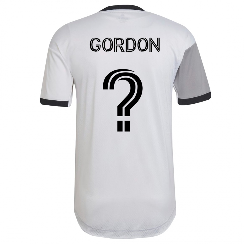 Børn Joshua Gordon #0 Hvid Udebane Spillertrøjer 2023/24 Trøje T-Shirt