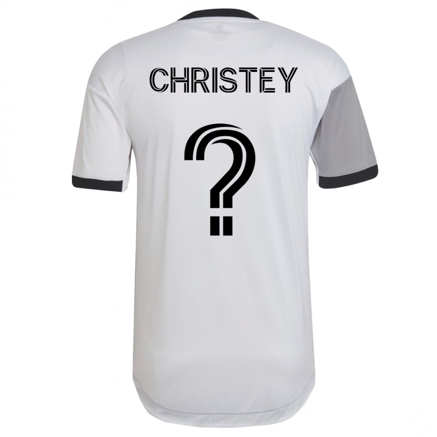 Børn Quentin Christey #0 Hvid Udebane Spillertrøjer 2023/24 Trøje T-Shirt