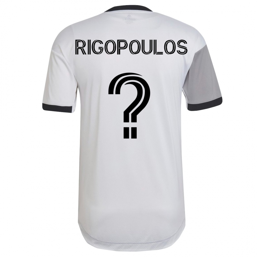 Børn Theo Rigopoulos #0 Hvid Udebane Spillertrøjer 2023/24 Trøje T-Shirt