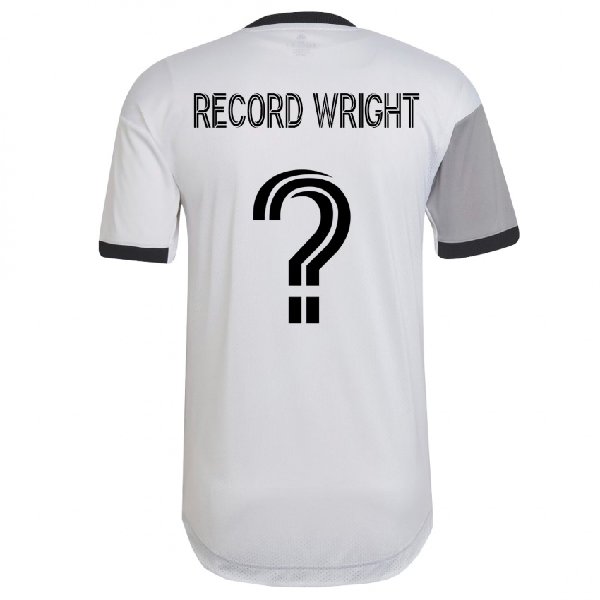 Børn Kemari Record-Wright #0 Hvid Udebane Spillertrøjer 2023/24 Trøje T-Shirt