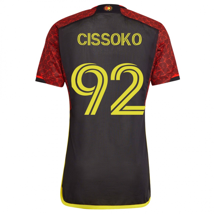 Børn Abdoulaye Cissoko #92 Appelsin Udebane Spillertrøjer 2023/24 Trøje T-Shirt