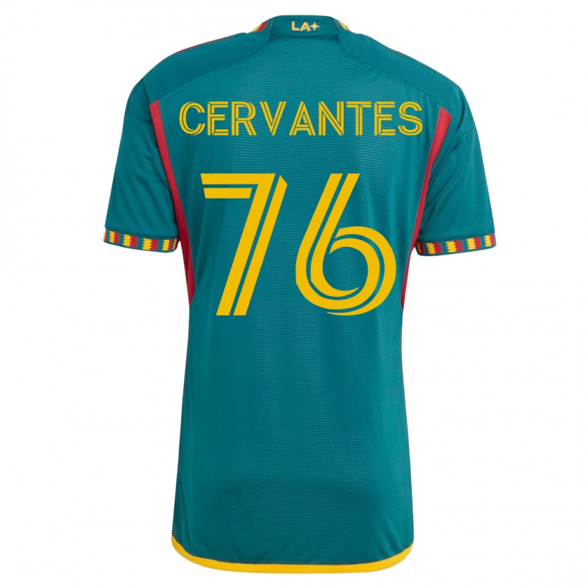 Børn Aaron Cervantes #76 Grøn Udebane Spillertrøjer 2023/24 Trøje T-Shirt