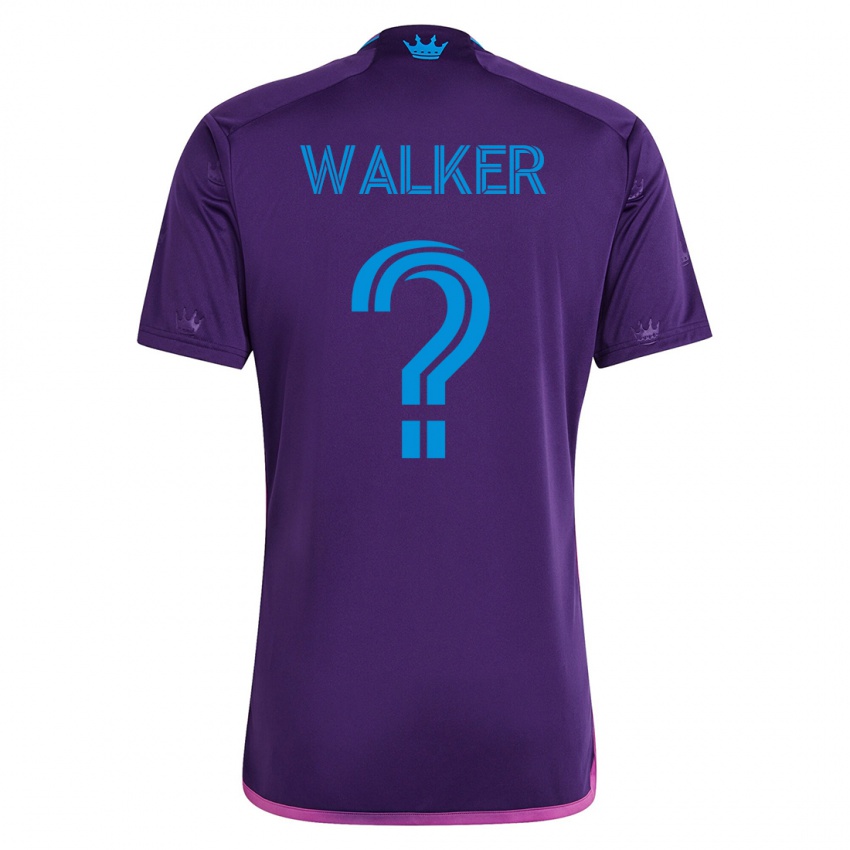 Børn Isaac Walker #0 Viol Udebane Spillertrøjer 2023/24 Trøje T-Shirt