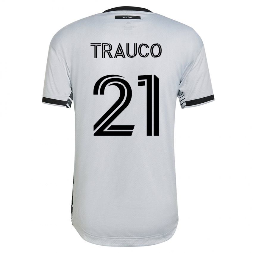 Børn Miguel Trauco #21 Hvid Udebane Spillertrøjer 2023/24 Trøje T-Shirt