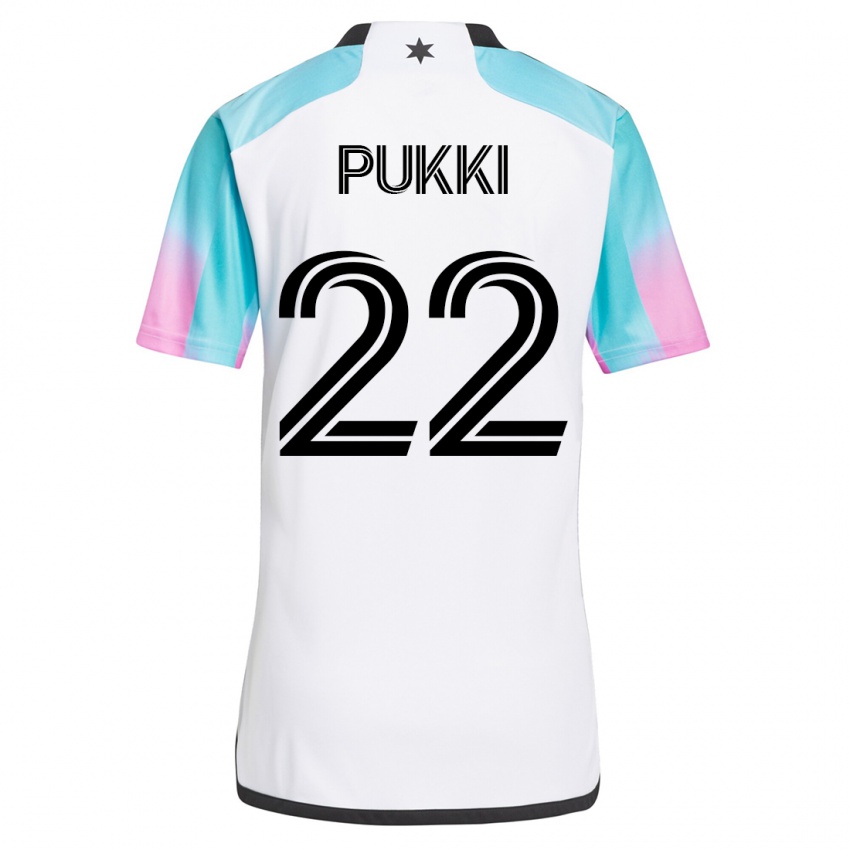 Børn Teemu Pukki #22 Hvid Udebane Spillertrøjer 2023/24 Trøje T-Shirt