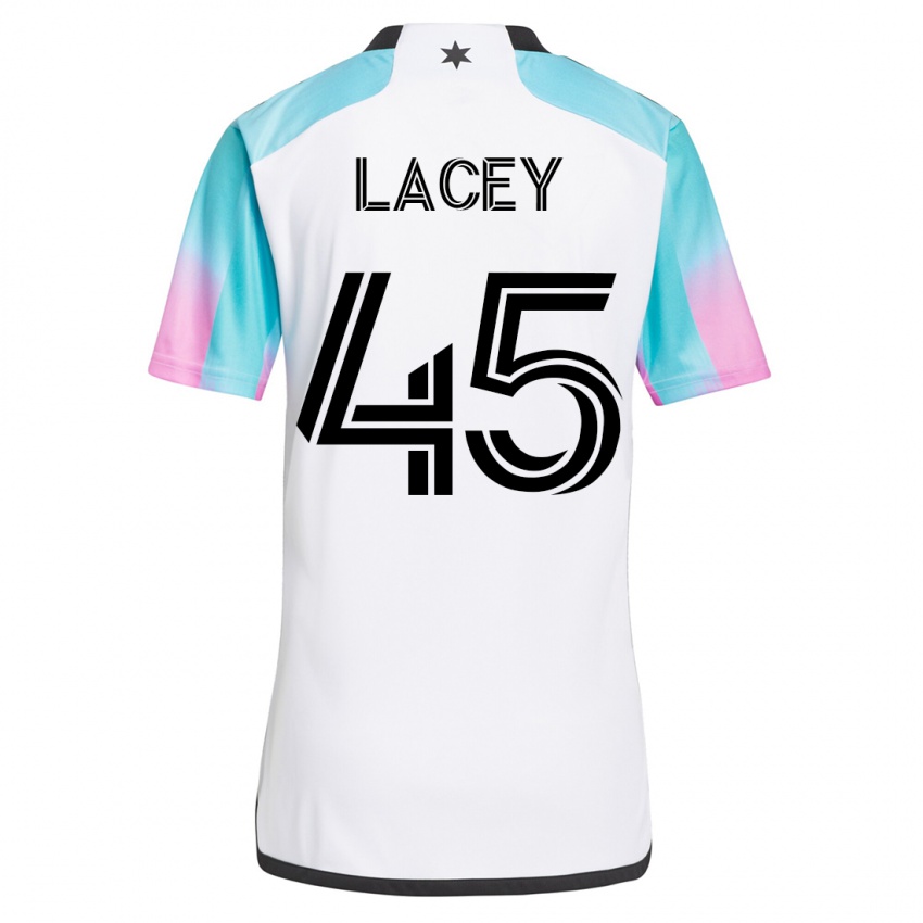 Børn Kameron Lacey #45 Hvid Udebane Spillertrøjer 2023/24 Trøje T-Shirt