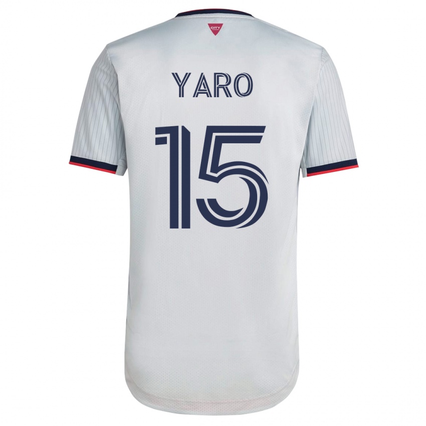 Børn Joshua Yaro #15 Hvid Udebane Spillertrøjer 2023/24 Trøje T-Shirt