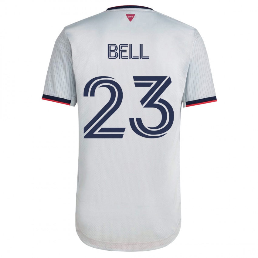 Børn Jon Bell #23 Hvid Udebane Spillertrøjer 2023/24 Trøje T-Shirt