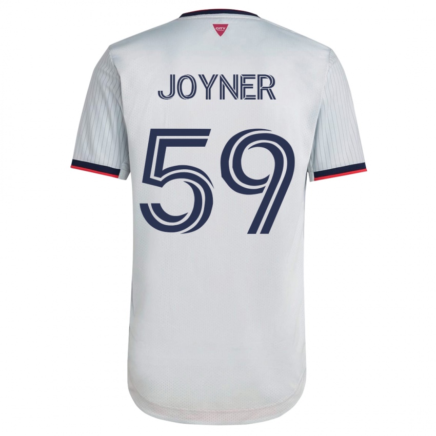 Børn Mykhi Joyner #59 Hvid Udebane Spillertrøjer 2023/24 Trøje T-Shirt
