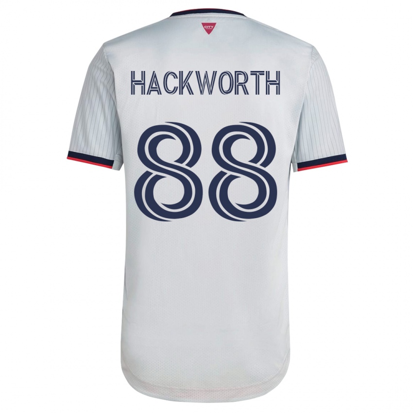 Børn Larsen Hackworth #88 Hvid Udebane Spillertrøjer 2023/24 Trøje T-Shirt