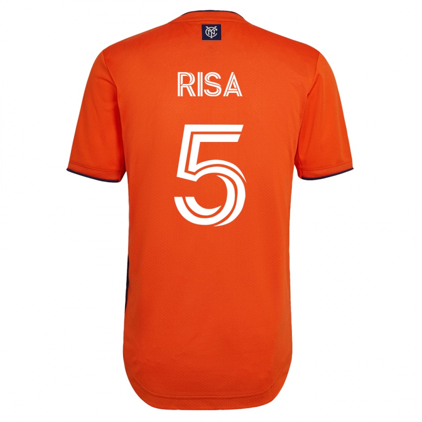 Børn Birk Risa #5 Sort Udebane Spillertrøjer 2023/24 Trøje T-Shirt