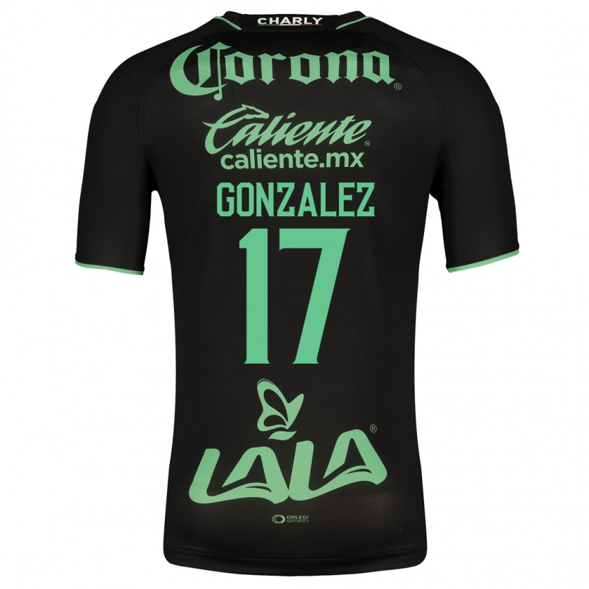 Børn Jair González #17 Sort Udebane Spillertrøjer 2023/24 Trøje T-Shirt