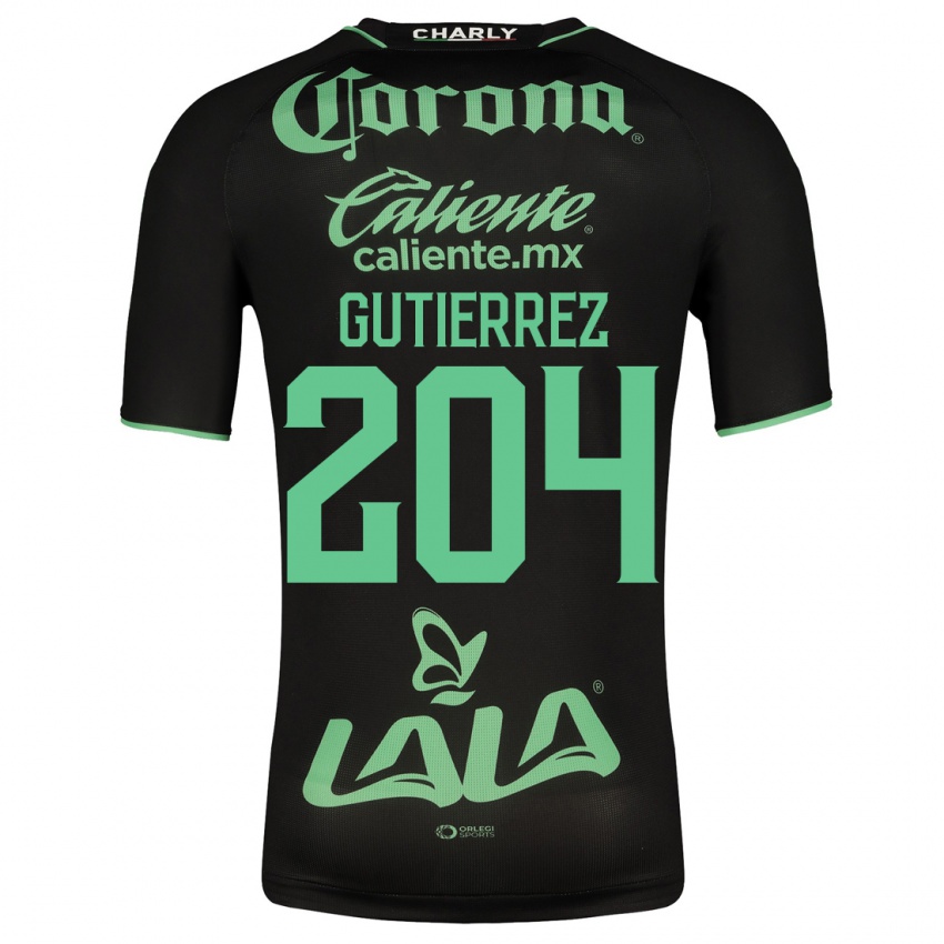 Børn Gabriel Gutiérrez #204 Sort Udebane Spillertrøjer 2023/24 Trøje T-Shirt