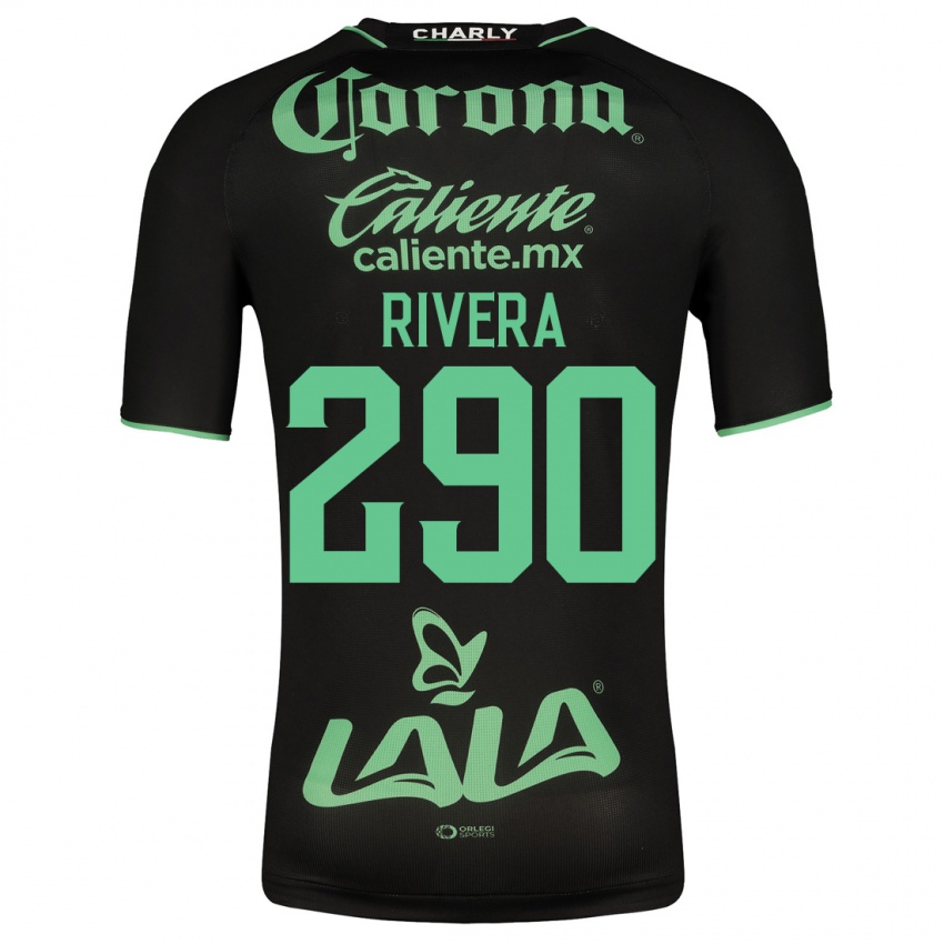 Børn Ángel Rivera #290 Sort Udebane Spillertrøjer 2023/24 Trøje T-Shirt