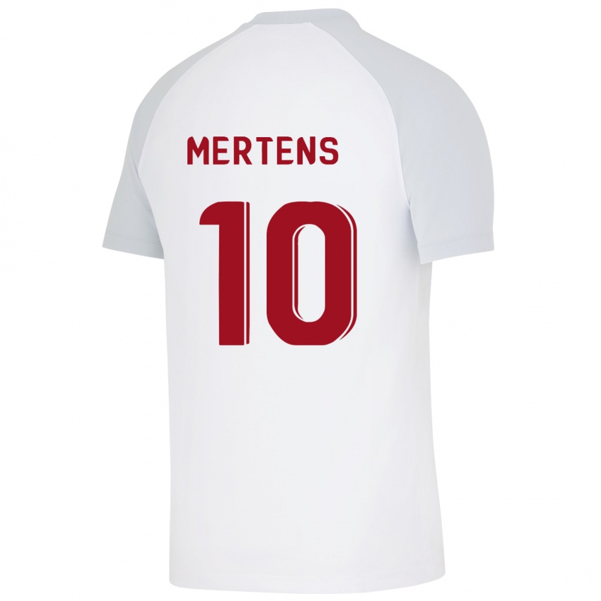 Børn Dries Mertens #10 Hvid Udebane Spillertrøjer 2023/24 Trøje T-Shirt