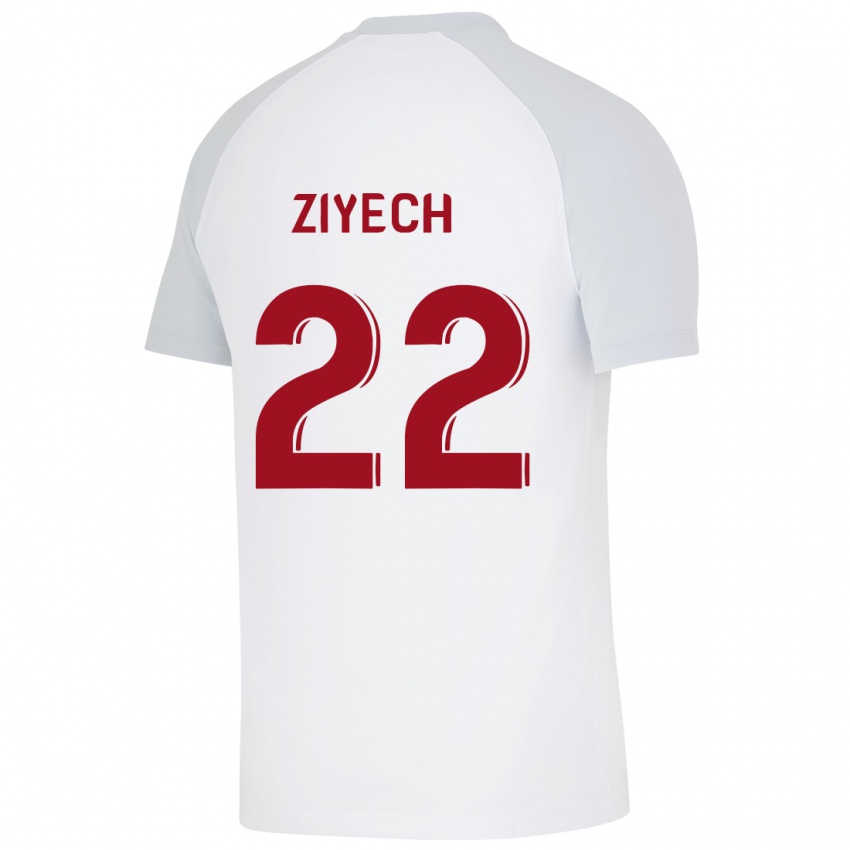 Børn Hakim Ziyech #22 Hvid Udebane Spillertrøjer 2023/24 Trøje T-Shirt