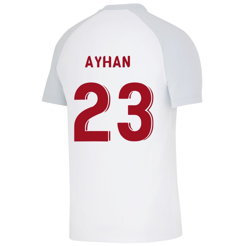 Børn Kaan Ayhan #23 Hvid Udebane Spillertrøjer 2023/24 Trøje T-Shirt