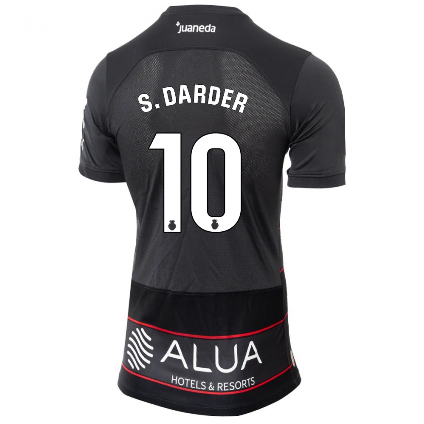 Børn Sergi Darder #10 Sort Udebane Spillertrøjer 2023/24 Trøje T-Shirt