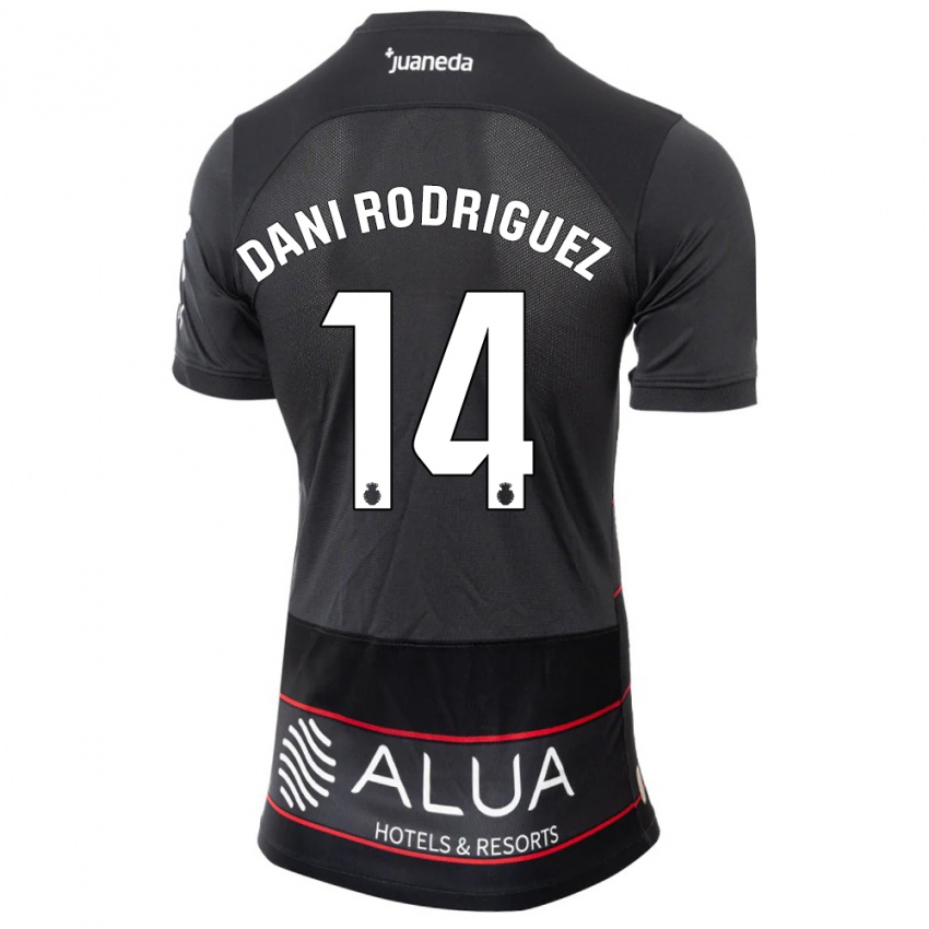 Børn Dani Rodríguez #14 Sort Udebane Spillertrøjer 2023/24 Trøje T-Shirt