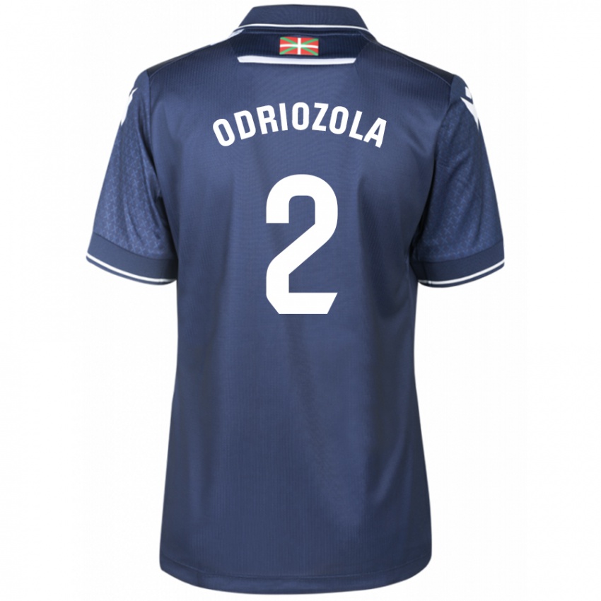 Børn Alvaro Odriozola #2 Flåde Udebane Spillertrøjer 2023/24 Trøje T-Shirt