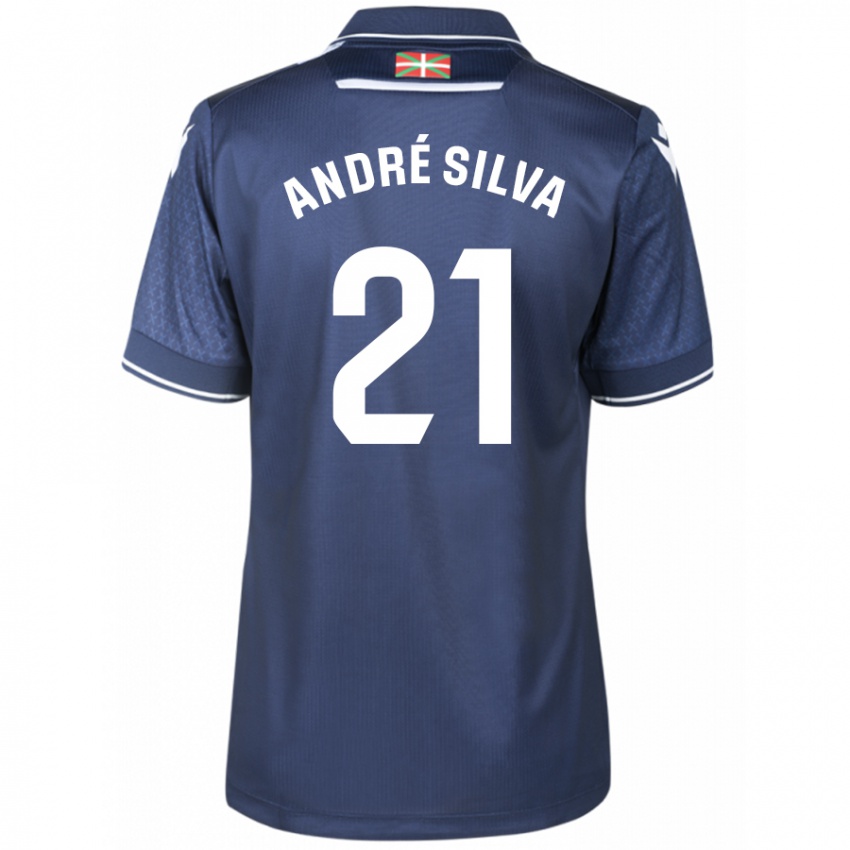 Børn Andre Silva #21 Flåde Udebane Spillertrøjer 2023/24 Trøje T-Shirt