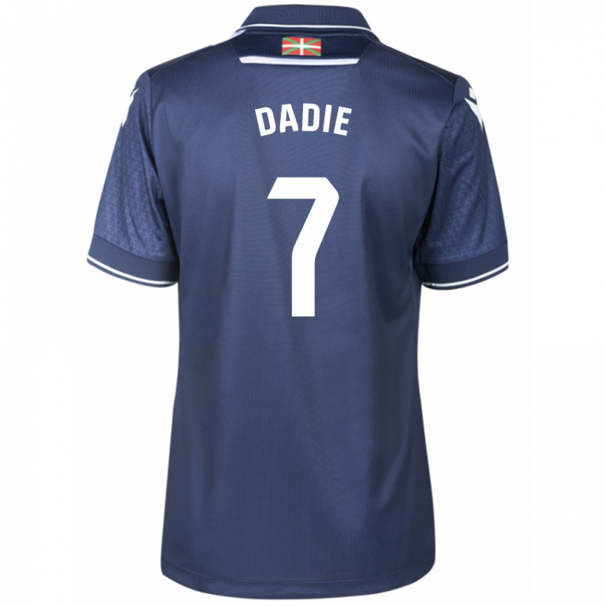 Børn Alberto Dadie #7 Flåde Udebane Spillertrøjer 2023/24 Trøje T-Shirt