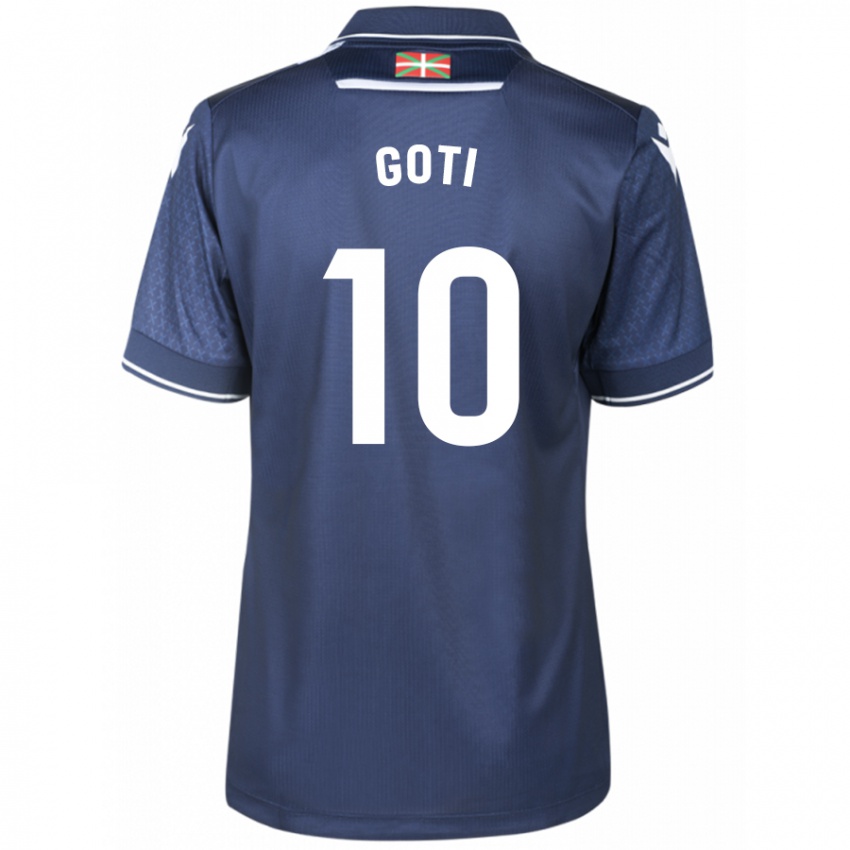 Børn Mikel Goti #10 Flåde Udebane Spillertrøjer 2023/24 Trøje T-Shirt